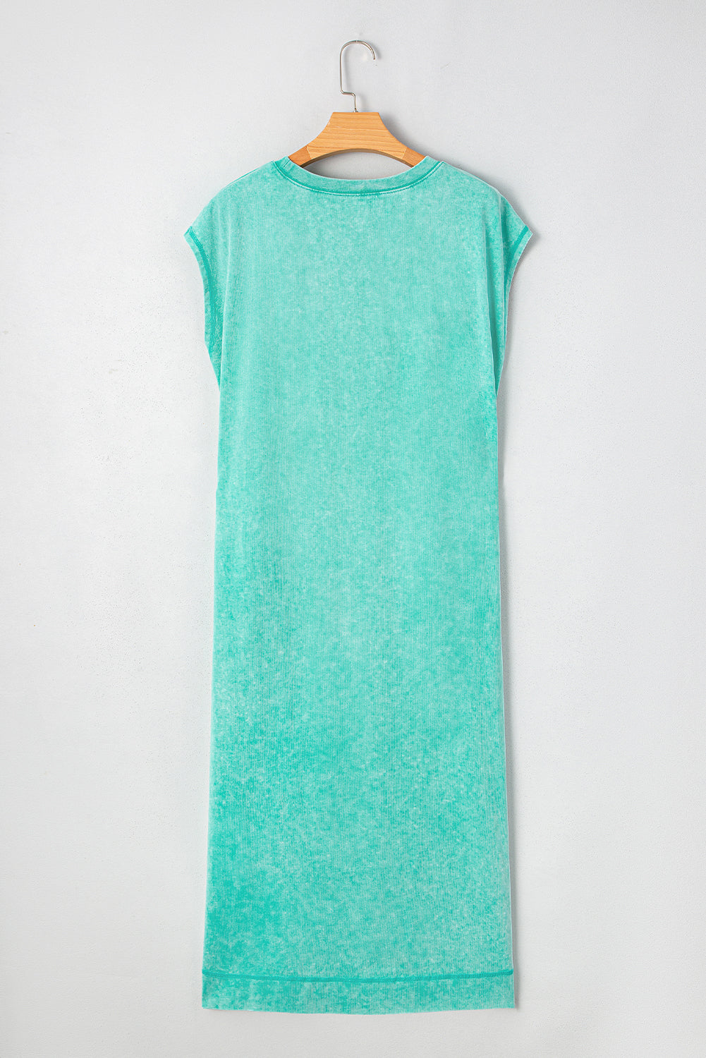 Wash Pocketed T-shirt Long Dress