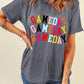 Colorful GAME DAY Graphic Crew T Shirt
