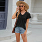 V-neck Loose Short-sleeved T-shirt