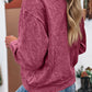 Letter Embroidery Mineral Wash Loose Sweatshirt