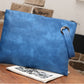 Vintage Leather Oversized Clutch Bag