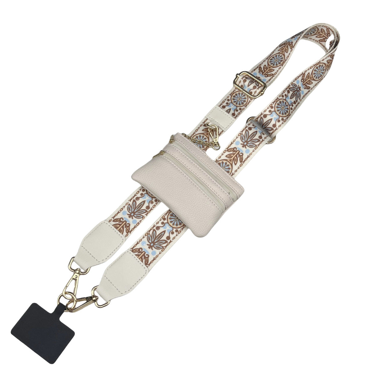 Phone Strap with Zppered Pouch