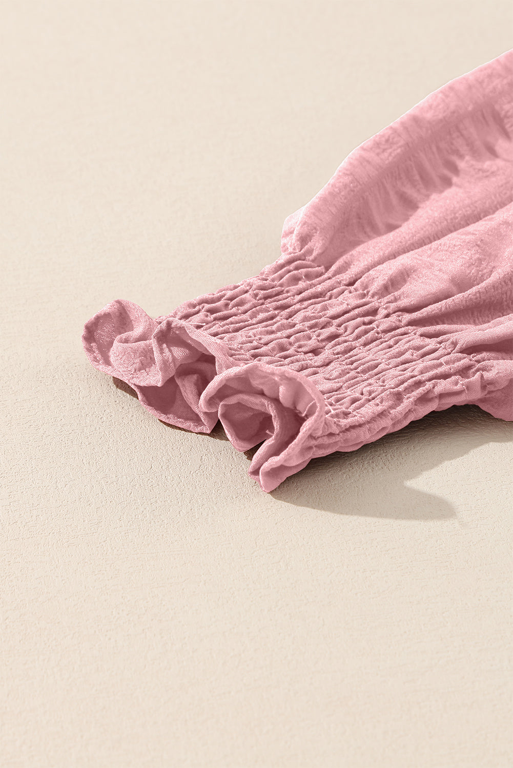 Lace-up Ruched Front Long Sleeve Ruffle Hem Plus Size Midi Dress