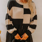 Two in One Knitted Top High Waist Splicing Hem Sweater Dress
