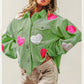 Valentine Heart Sequined Corduroy Jacket