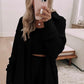 3 Pcs Crop Tank Top Shorts with Cardigan Lounge Set