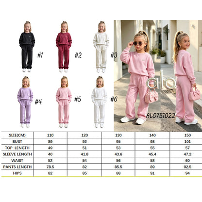 Kid's Athletic Sweatshirt & Jogger Pants 2-Piece Set