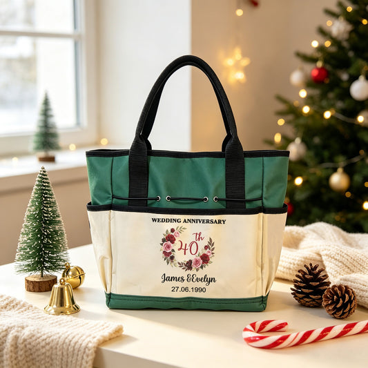 Custom Multi-Pocket Gardening Storage Tote Bag
