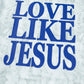 Gray Love Like Jesus Camouflage Oversized T Shirt