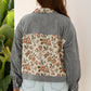 Floral Patchwork Shirt Style Jacket