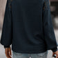 Lace Long Sleeve Textured Pullover
