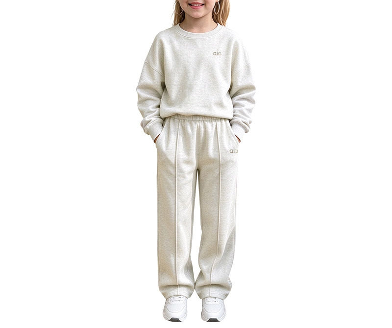 Kid's Athletic Sweatshirt & Jogger Pants 2-Piece Set