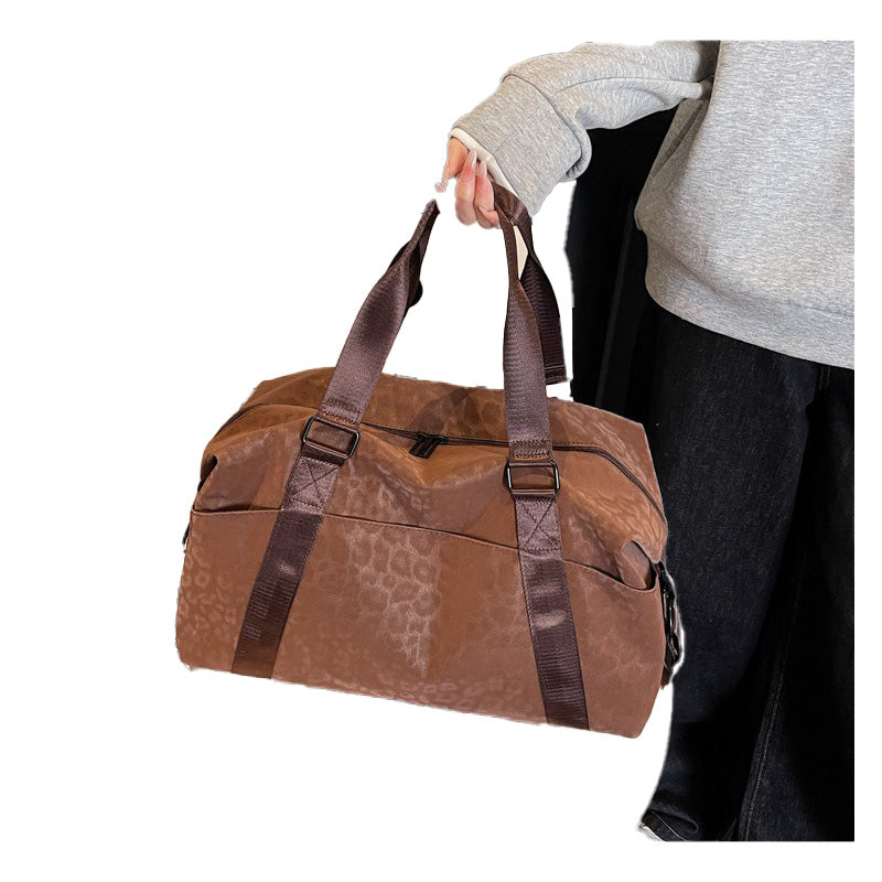 Leopard Print Short Trip Bag Weekend Bag