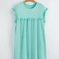 Frilled Trim Crew Neck Loose Fit Mini Dress
