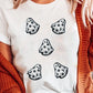 Playful Ghost Patched Cotton Blend T Shirt