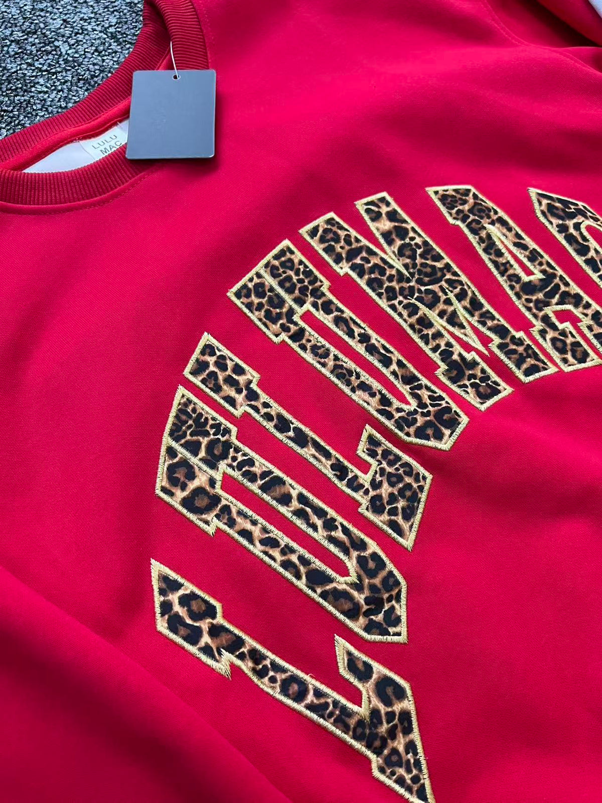 Sweatshirt and Patterned Shorts Set Collection