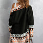 Western Aztec Open Front Sweater Cardigan