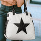 Casual Five-pointed Star Canvas Tote Bag