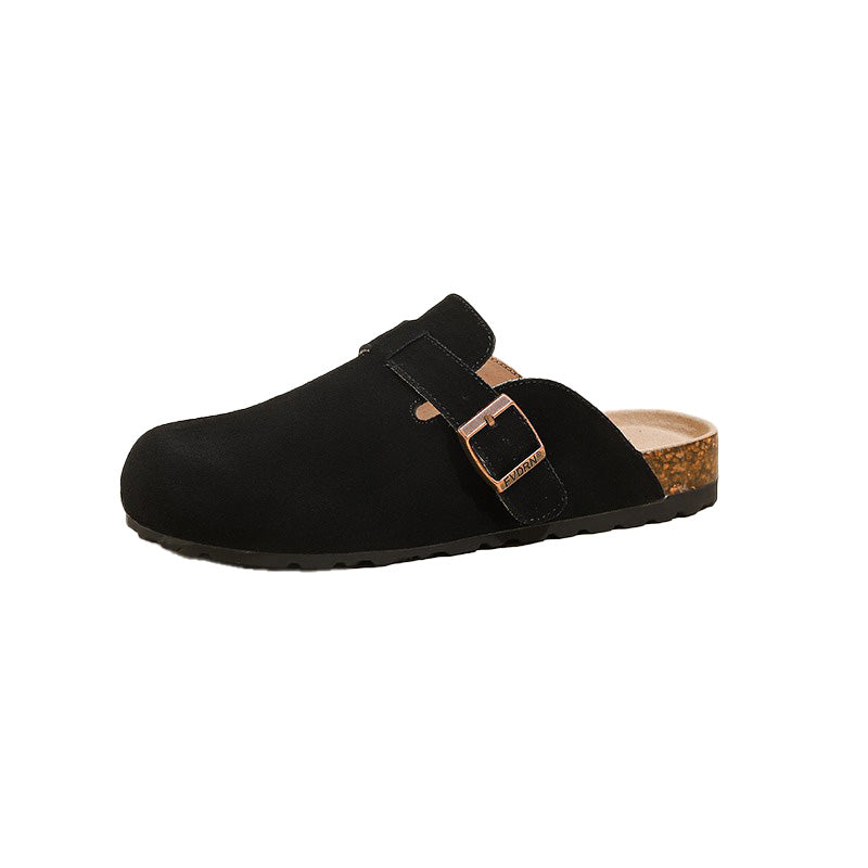 Classic Suede Cork Mules
