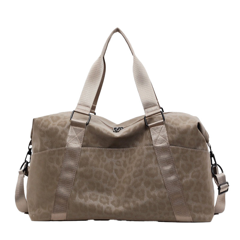 Leopard Print Short Trip Bag Weekend Bag