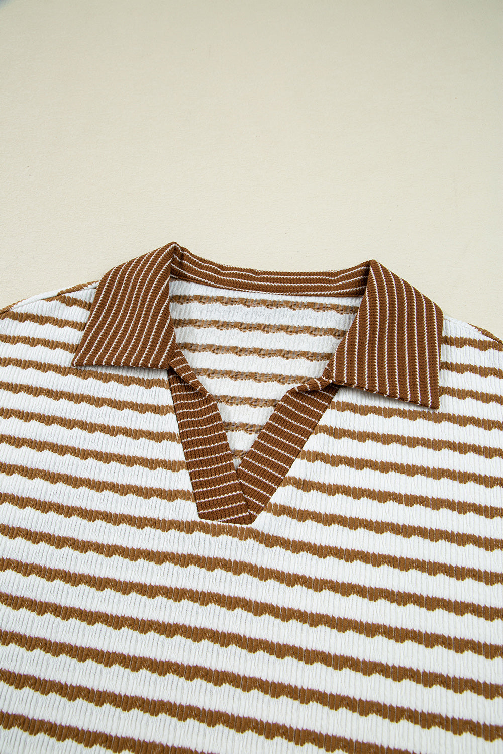 Collared Pullover Top and Drawstring Pant Set