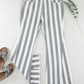 Stripe Star Embellished Flare Jeans