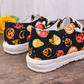 Halloween Pumpkin Print Loafers