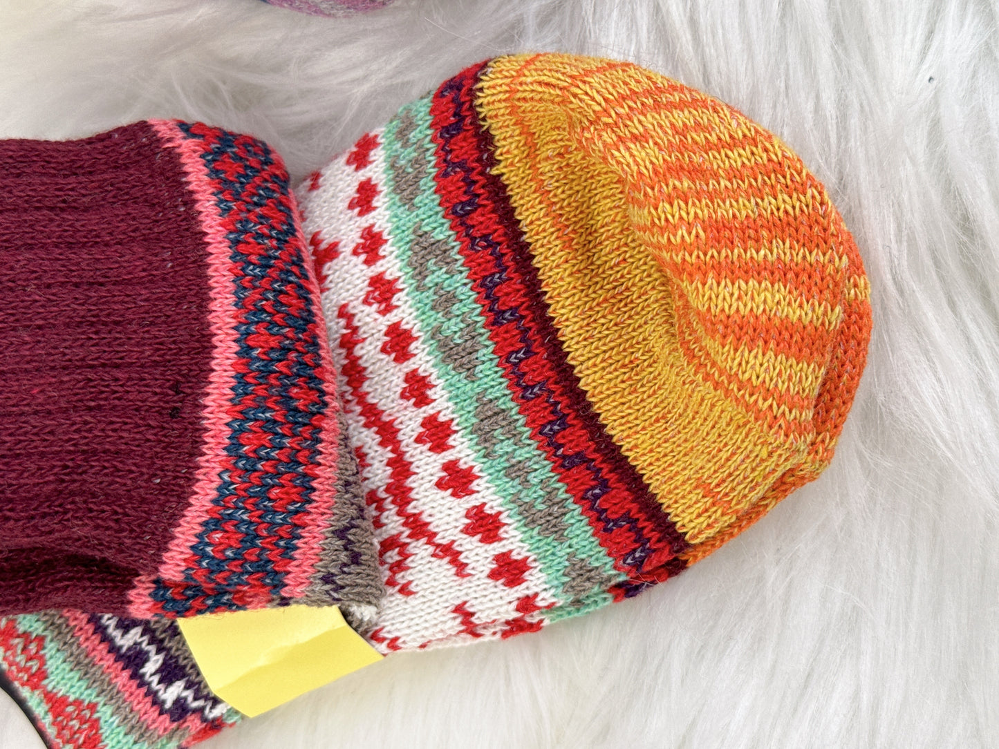 5 Pairs Nordic Snowflakes Pattern Socks Set (JG002)