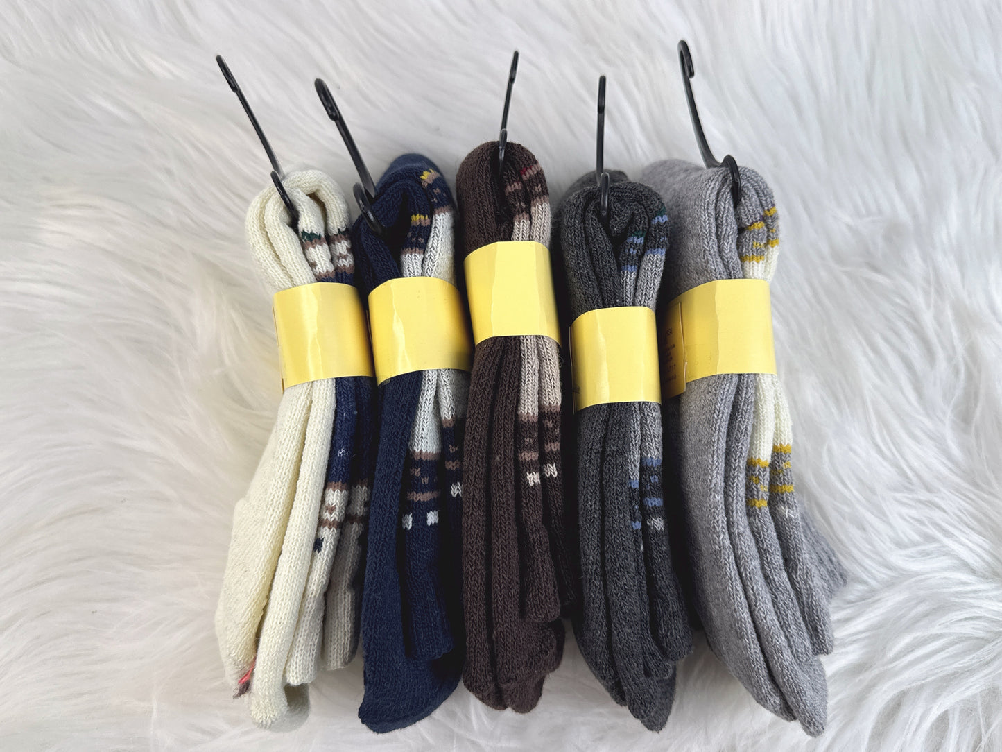 5-Pair Nordic Reindeer Pattern Socks Set (JG1803)