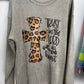 Print Corded Pullover Sweatshirt