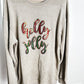 Sequined holly jolly Corded Sweatshirt