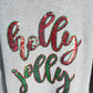 Sequined holly jolly Corded Sweatshirt