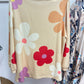 Flower Print Bracelet Sleeve Top