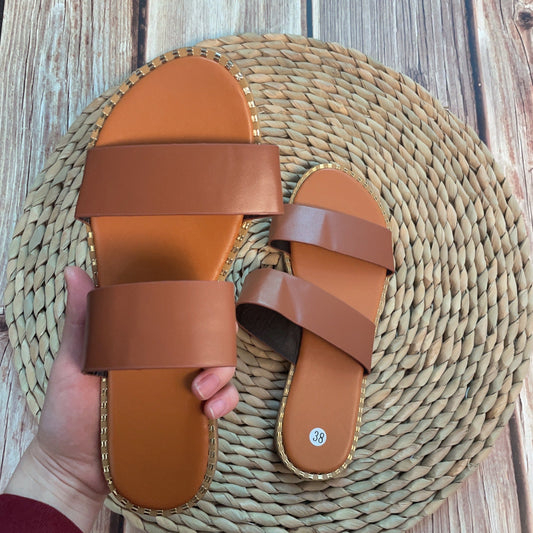 Flat Metal Sandals