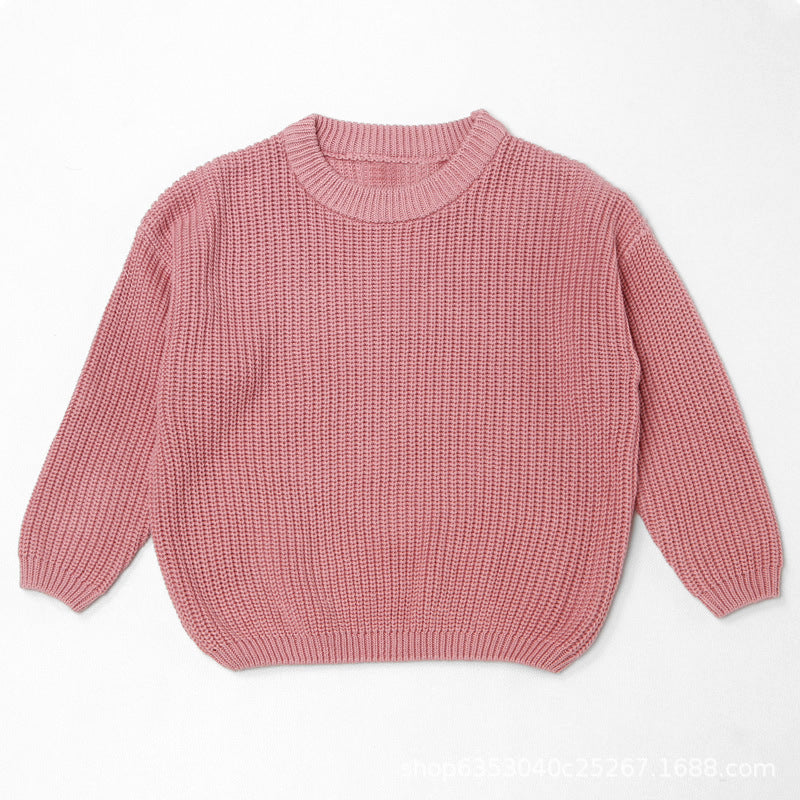 Hand Embroidered Personalized Name Chunky Knit Sweater