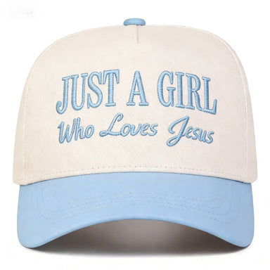 Just A Girl Who Loves Jesus Trucker Hat