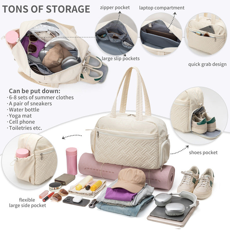 Yoga Bag Weekender Overnight Travel Duffle Bag