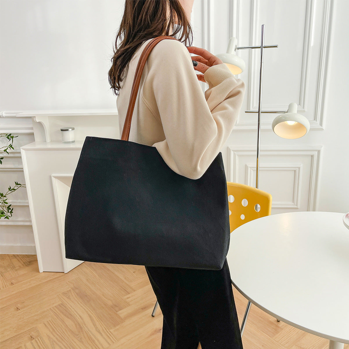 Large Capacity Minimalist Canvas Tote Bag