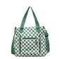 Checker Canvas Tote Bag Corduroy Bag