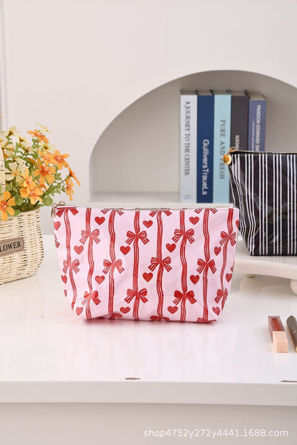 Chic Patterned Cosmetic & Travel Pouch