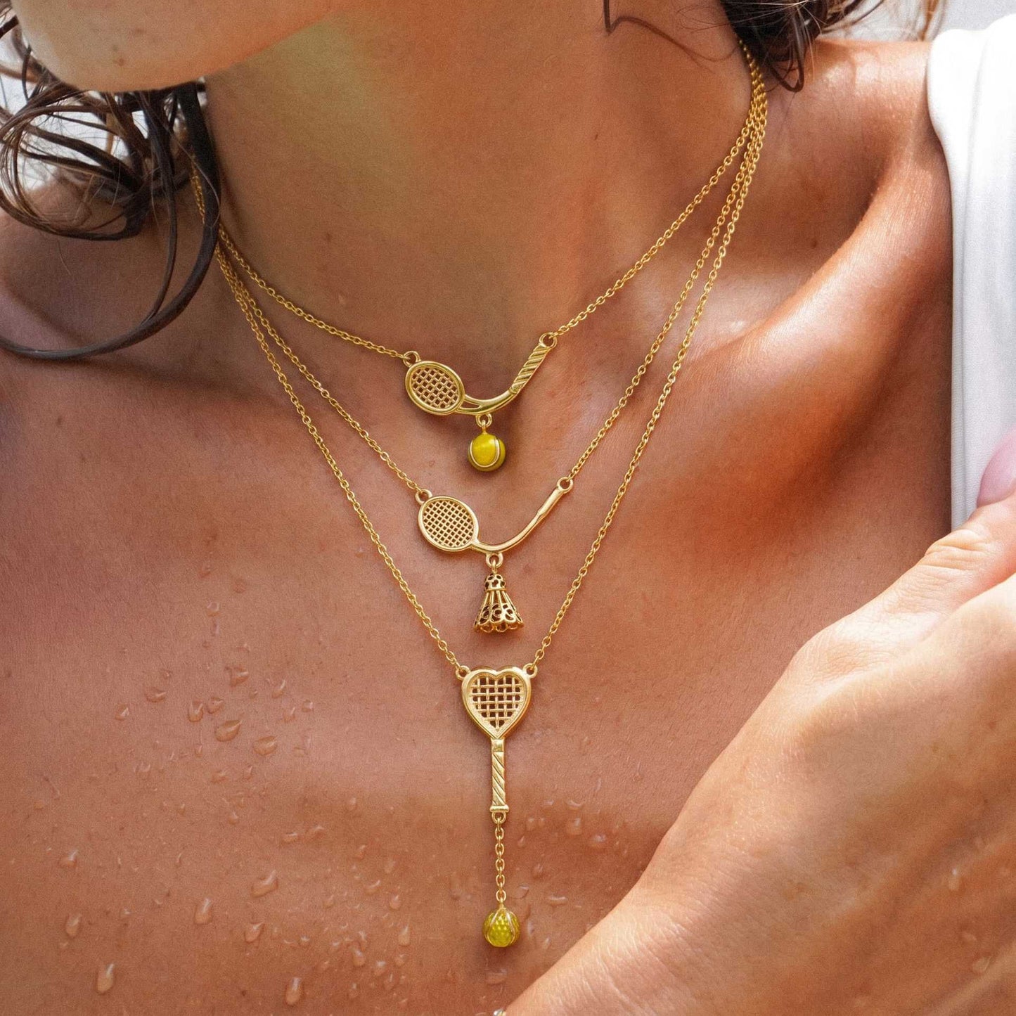 Sports Theme Layered Necklace