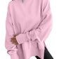 Side-slit Panelled Crew-neck Sweatshirt