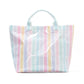 PVC Striped Tote Bag