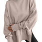 Side-slit Panelled Crew-neck Sweatshirt