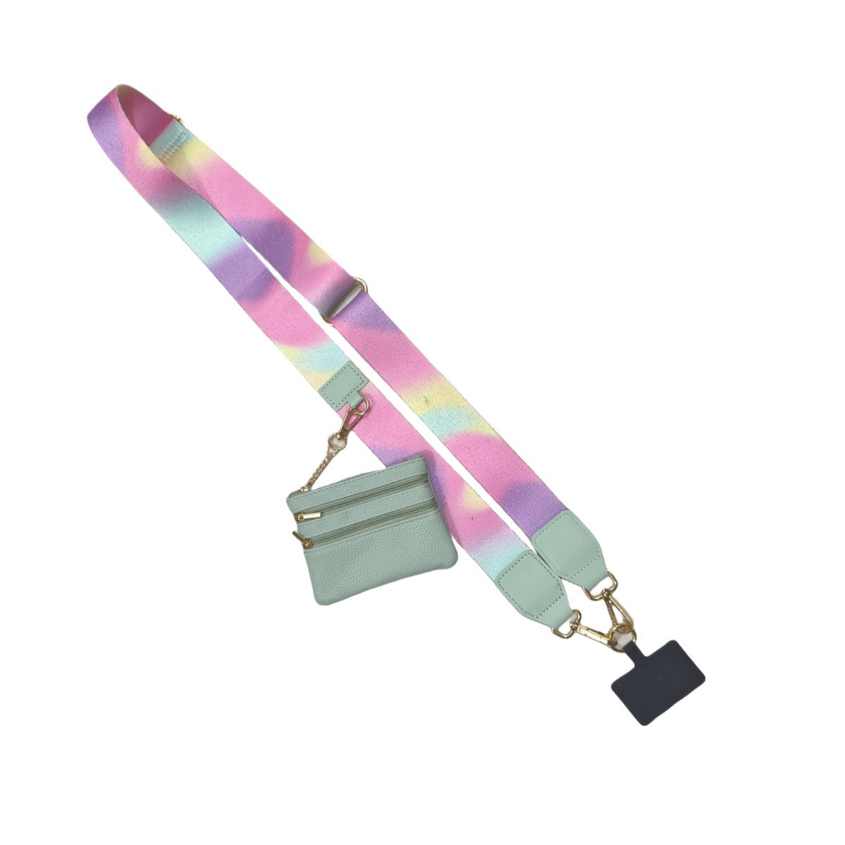 Phone Strap with Zppered Pouch