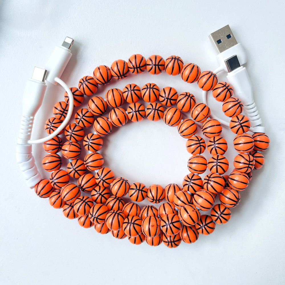 4 in 1 Sporty Beaded for iPhone Charger Cord