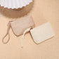 Women's Woven Straw Coin Purse / Mini Handheld Bag