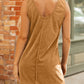 Corduroy Sleeveless Mini Dress With Patched Pockets
