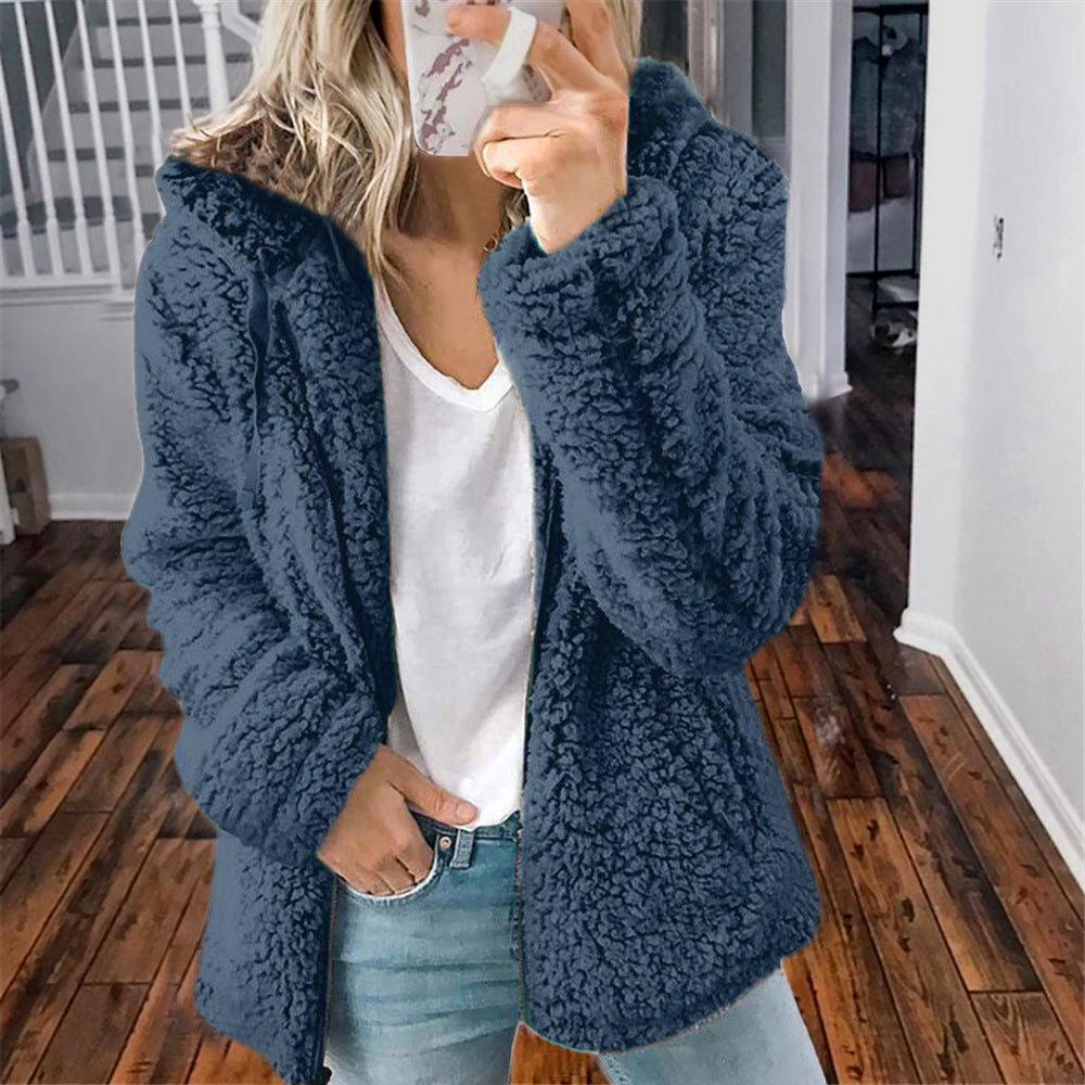 Hooded Woolen Top Coat