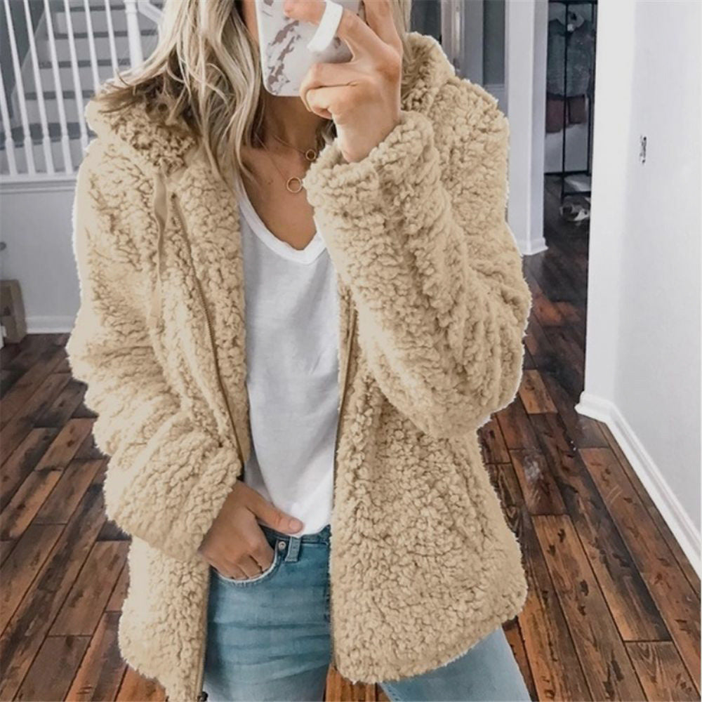 Hooded Woolen Top Coat
